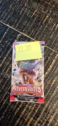 Pokemon Paldea Evolved Booster Pack Sealed 22.20 grams - Image 1