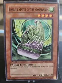 Barrier Statue of the Stormwinds - 1st Edition - Yugioh Wind Monster - Vintage - Image 1