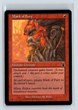 MARK OF FURY - MTG Magic the Gathering Card - Urza's Destiny - Common - Image 1