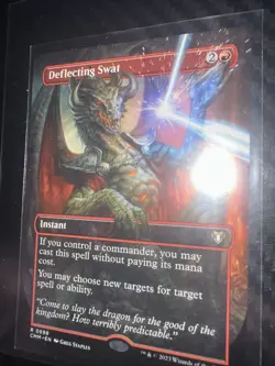 Magic The Gathering Deflecting SWAT Borderless Card Commander Masters Regular NM - Image 3