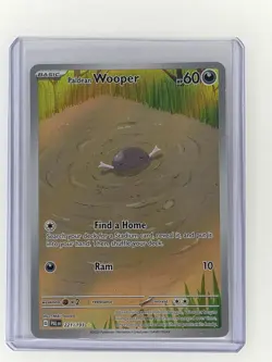 Paldean Wooper IR 221/193 Sv02 Paldea Evolved Illustration Rare Holo Card NM - Image 1