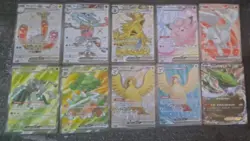 10 Full Art Ex Pokemon Card Lot TCG CCG - Image 1