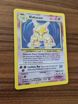 Pokemon TCG Alakazam 1/110 Legendary Collection Holo Rare Card, 2002 Edition - Image 3
