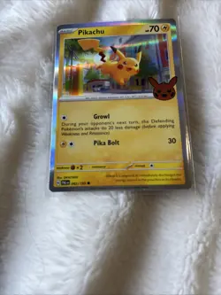 Pokemon Pikachu TCG Trick or Trade Holo Card 062/193 Stamped Halloween Promo - Image 5