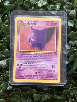 Pokemon Gengar TCG Card 20/62 Fossil Rare Non-Holo Unlimited - Image 1