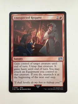 Unexpected Request MTG Magic the Gathering Card NM Near Mint FIN - Image 1
