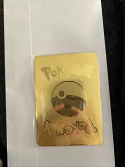 Pokemon Pikachu VMAX HP310 Gold Metal Card Collectible Display - Image 2
