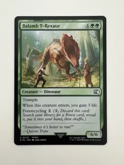 Balamb T-Rexaur MTG Magic the Gathering Card NM Near Mint FIN - Image 1