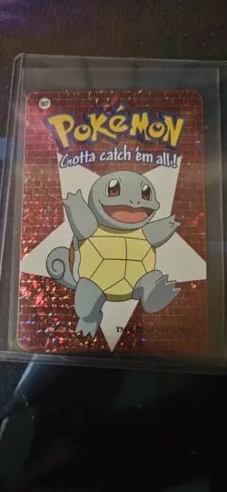 Squirtle #7 - Vintage Vending Machine Prism Sticker 2000 - Pokemon Card - Image 1