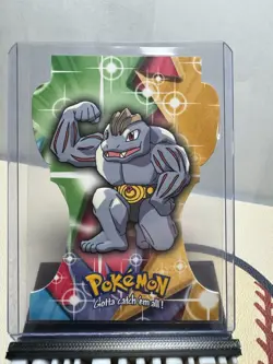 Topps Pokemon Die Cut Machoke Card - Image 1