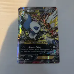 Pokemon TCG M Absol-EX XY XY63 Holo Promo Card - Image 1