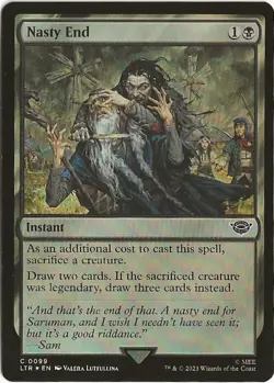 Nasty End 99 Common MTG Lord of the Rings Middle Earth NM/M - Image 1