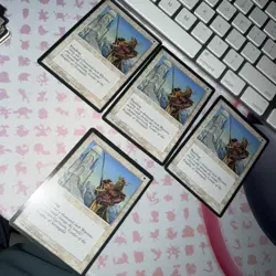 MTG MAGIC THE GATHERING ICE AGE KJELDORAN WARRIOR LOT OF 4 - Image 1