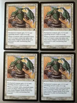 4x Dragon Scales (NM) Scourge Common SCG Magic the Gathering MTG Playset - Image 1