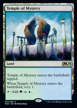 Temple of Mystery - Near Mint MTG Magic 2020 Core Set - Image 1