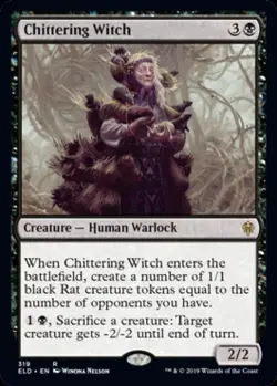 Chittering Witch - Near Mint MTG Throne of Eldraine - Image 1