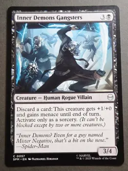 Inner Demons Gangsters - C MTG Marvel's Spider-Man M/NM, English - Image 1