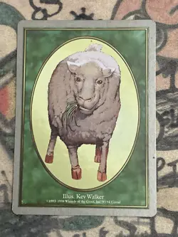 MTG Sheep Token Unglued (93/94) Regular Token Magic The Gathering - Image 1