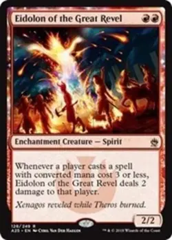 Light Play, English MTG Regular Eidolon of the Great Revel Masters 25 Magic the - Image 1