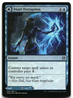 MTG Jwari Disruption FOIL U Zendikar Rising 64 LP - Image 1