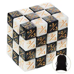 48 Pieces Counter Dice MTG Minus Plus 1 Tokens Magic Counters Bulk D6 Dice Set - Image 1