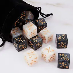 48 Pieces Counter Dice MTG Minus Plus 1 Tokens Magic Counters Bulk D6 Dice Set - Image 5
