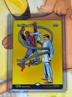 Counterspell (Borderless) 0009 Marvel Universe Spider-Man Foil MTG NM - Image 1