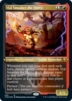 NM-Mint, English MTG Vial Smasher the Fierce - Foil Etched Commander Legends Mag - Image 1