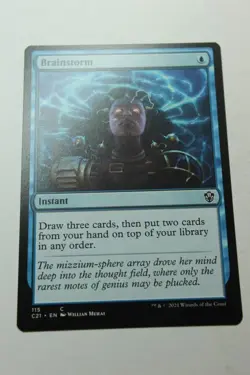 MTG Brainstorm x1- -Commander 2021-Lightly Played - Image 1