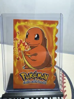 CHARMANDER #04 TOPPS EMBOSSED DIE-CUT POKEMON 1999 - Image 1