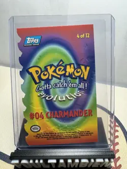 CHARMANDER #04 TOPPS EMBOSSED DIE-CUT POKEMON 1999 - Image 2