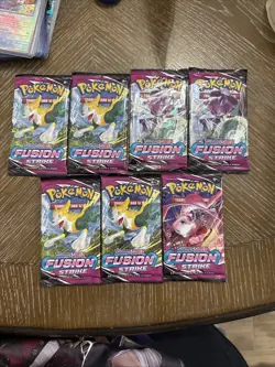 Pokemon Fusion Strike 7 SEALED Single Booster Packs - Image 1