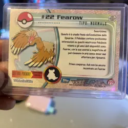Fearow #22 Pokemon 1999 Topps TV Animation Edition Series 1 Blue Logo - Image 1