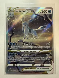 Pokemon Glaceon VSTAR GG40/GG70 Crown Zenith Galarian Gallery Full Art Near Mint - Image 1