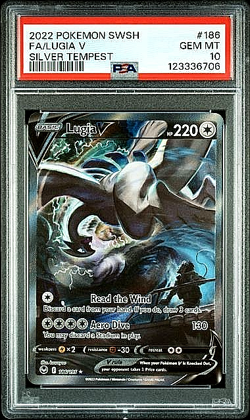 PSA 10 - Lugia V 186/195 Alt Art SWSH Silver Tempest POKEMON - Image 1
