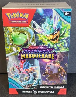 Pokemon TCG Scarlet & Violet Twilight Masquerade Sealed Booster Bundle 6 Pack - Image 1