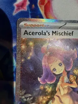 Pokemon Mega Evolution Acerola's Mischief Secret Illustration Rare, #183/132 PSA - Image 2