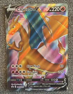 Pokemon TCG Charizard V SWSH050 - Black Star Promo FA Holo Full Art - Image 1