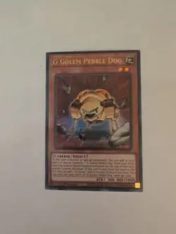 Yugioh! G Golem Pebble Dog - BLCR-EN041 - Ultra Rare - 1st Edition Near Mint - Image 1