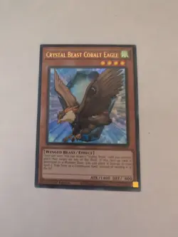 Yugioh! Crystal Beast Cobalt Eagle - BLCR-EN052 - Ultra Rare - 1st Edition Near - Image 1