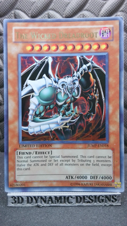 | Yugioh The Wicked Dreadroot JUMP-EN018 Ultra Rare Shonen Jump Promo DMG 🔥 | - Image 1