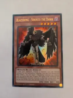 Blackwing - Sirocco the Dawn BLCR-EN058 Ultra Rare 1st Ed NM Yugioh - Image 1