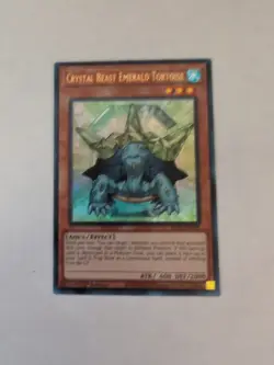 YuGiOh! - Crystal Beast Emerald Tortoise BLCR-EN049 Ultra Rare 1st Edition NM - Image 1