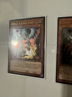 Yugioh! 3x Droll & Lock Bird Ultimate Rare OP08-EN001 Near-Mint Playset To LP - Image 3