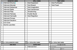 yugioh tcg custom Infernoid Deck. Tournament/Anime deck. Ready to play. - Image 2
