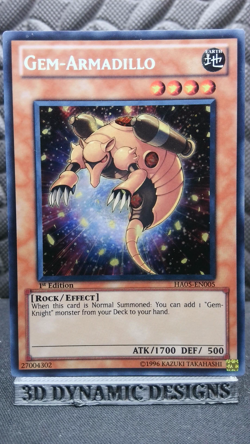 | Yugioh Gem-Armadillo HA05-EN005 1st Secret Rare Hidden Arsenal 5 NM- 🔥 | - Image 1