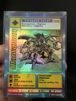 Digimon Okuwamon [Holo Foil] 1999 ST-31S + 15 Random Cards - Image 2