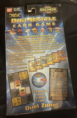 SEALED Digimon Cards Digi Battle 2 Player Starter Set Pack BanDai RARE - Image 2