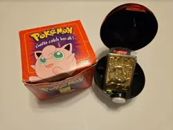 Pokemon JigglyPuff Trading Card 23k Gold Plated Burger King 1990's(Box has Wear) - Image 1