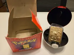 Pokemon JigglyPuff Trading Card 23k Gold Plated Burger King 1990's(Box has Wear) - Image 3